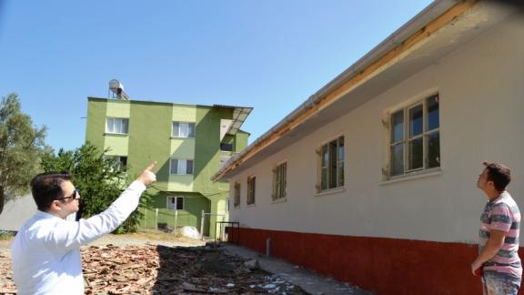 Bahçe Anaokulu Yeşilyurt Anasınfı Okul Binası Bakım Onarım çalışması başlatıldı