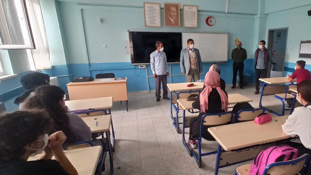 İlçe Milli Eğitim Müdürümüz Üzeyir AKSOY Okulları ziyaret etti