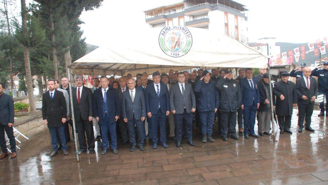 18 MART ŞEHİTLERİ ANMA GÜNÜ VE ÇANAKKALE ZAFERİNİN 109. YIL DÖNÜMÜ TÖRENİ YAPILDI.